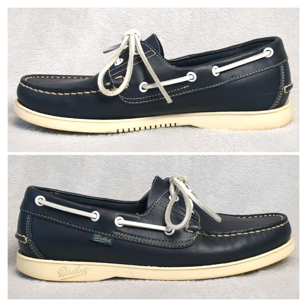 Paraboot パラブーツ デッキシューズ レザー ネイビー サイズ5
