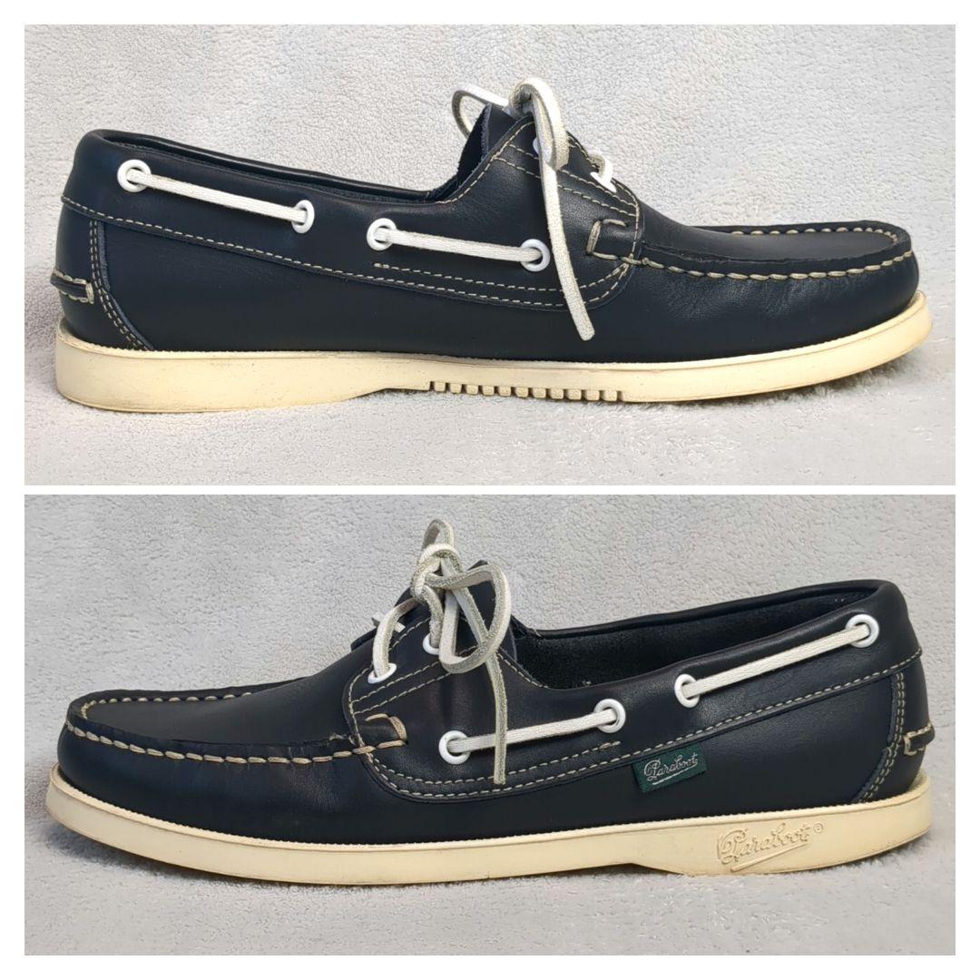 Paraboot パラブーツ デッキシューズ レザー ネイビー サイズ5