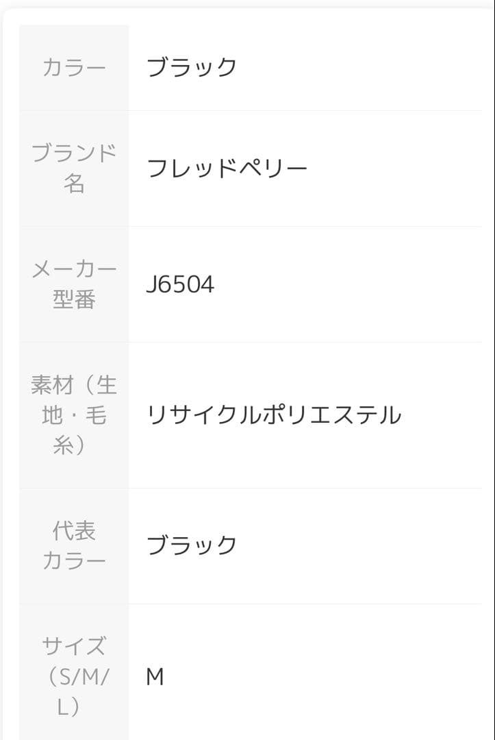 フレッドペリー ブラック メンズモッズコート