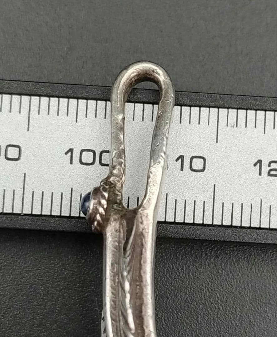 激レア 全長9cm アリゾナフリーダム ネックレストップ フェザー silver