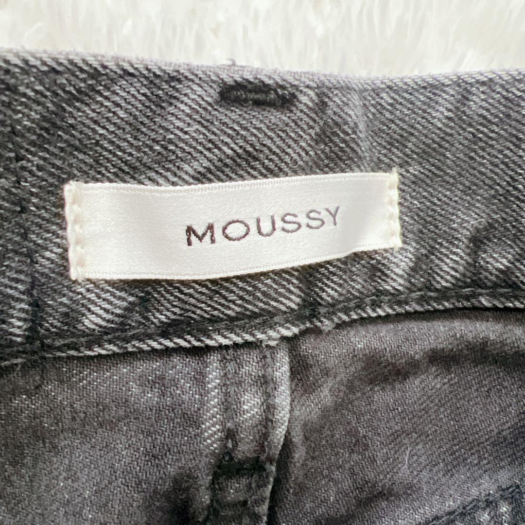 moussy BLACK FLARE フレア デニム ストレッチ 22