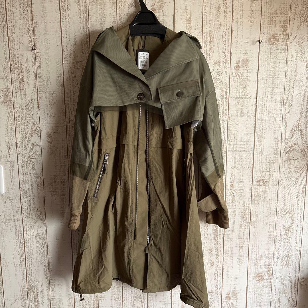新品　AULA AILA 定価¥3万8500円　3WAYトレンチコート