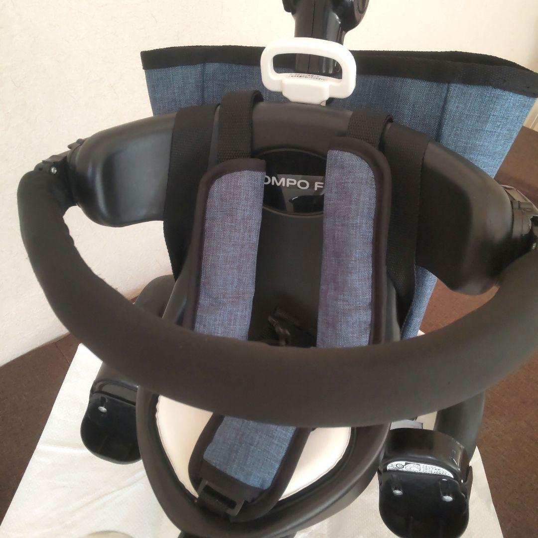 アイデス コンポフィット2 三輪車 省スペース サンシェード デニム 洗車済み