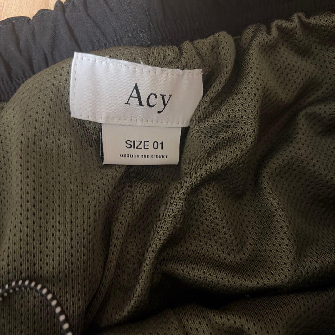 Acy ナイロンパンツ サイズ01 ジッパーポケット付き