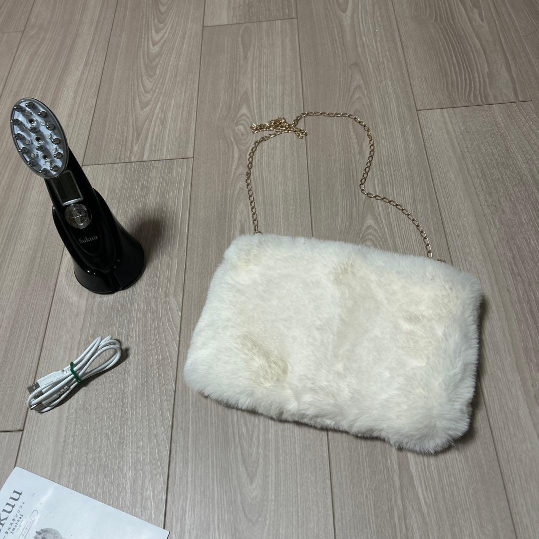 Sukuu MAHHA 美顔器 ブラック　ミニショルダー付き