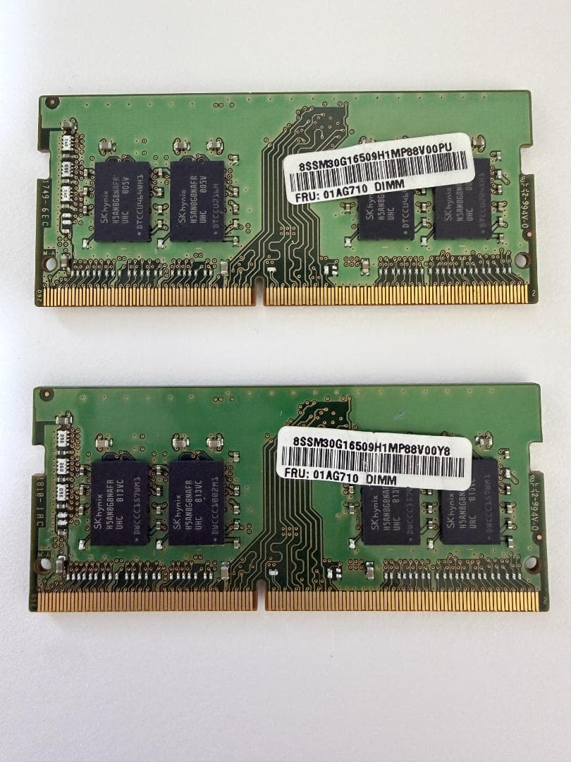 SK hynix 8GB PC4-2400T × 2枚(16GB)