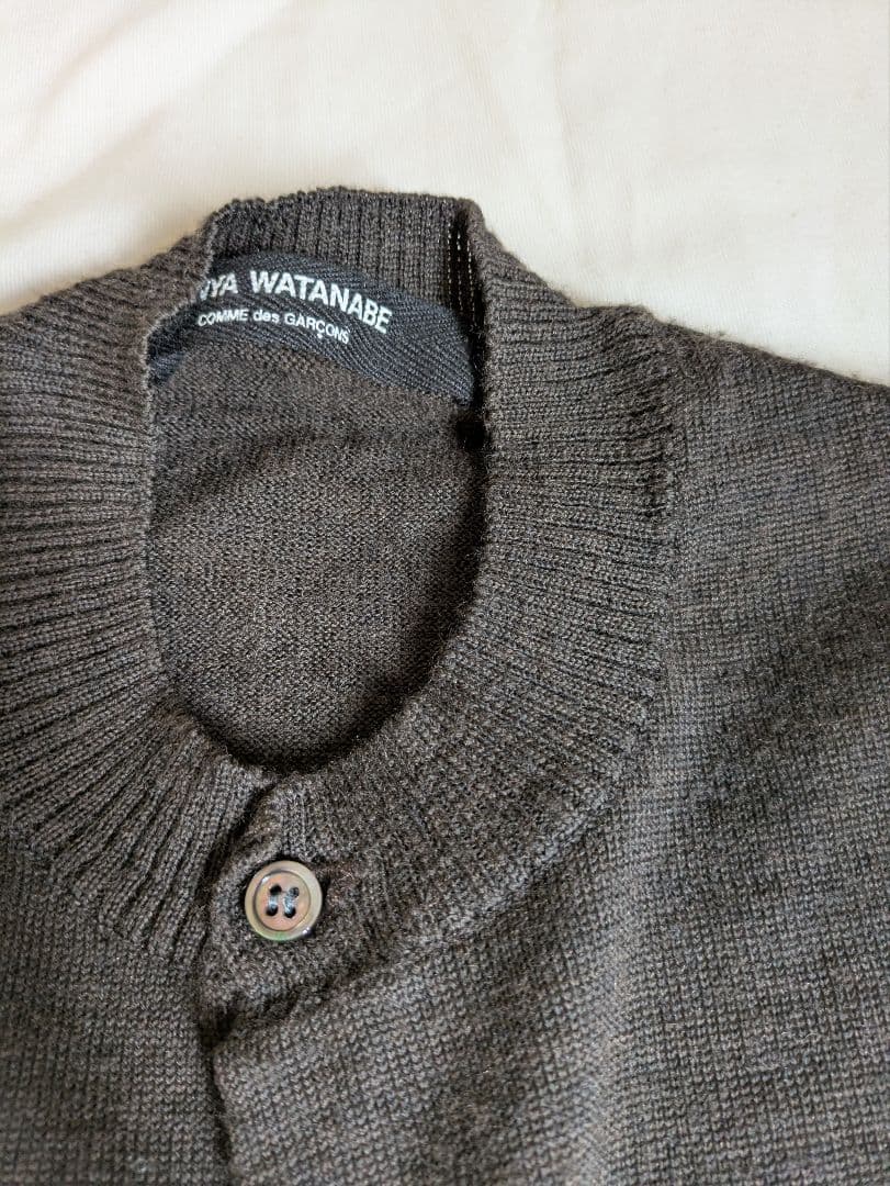 JUNYA WATANABEジュンヤワタナベリボンウールカーディガン焦げ茶