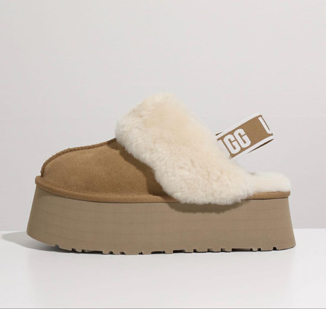 [新品] UGG FUNKETTE ファーサンダル 24cm