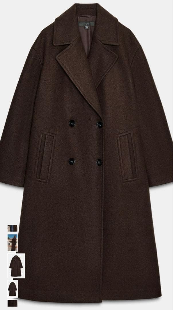 【新品同様】ZARA ソフトオーバーサイズコート Lサイズ