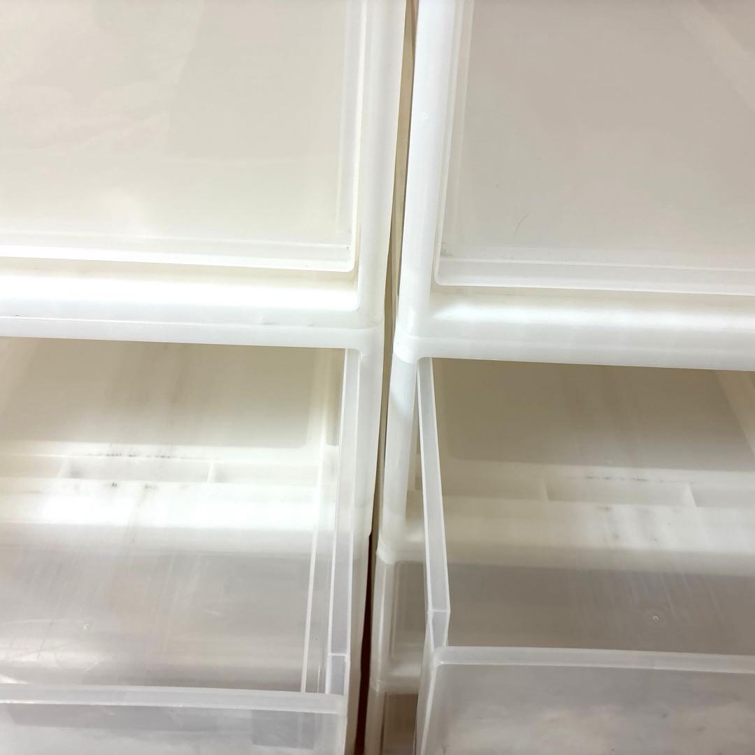 【直接取引き】大型収納ケース計8個セット　引き出し衣装ケースロング