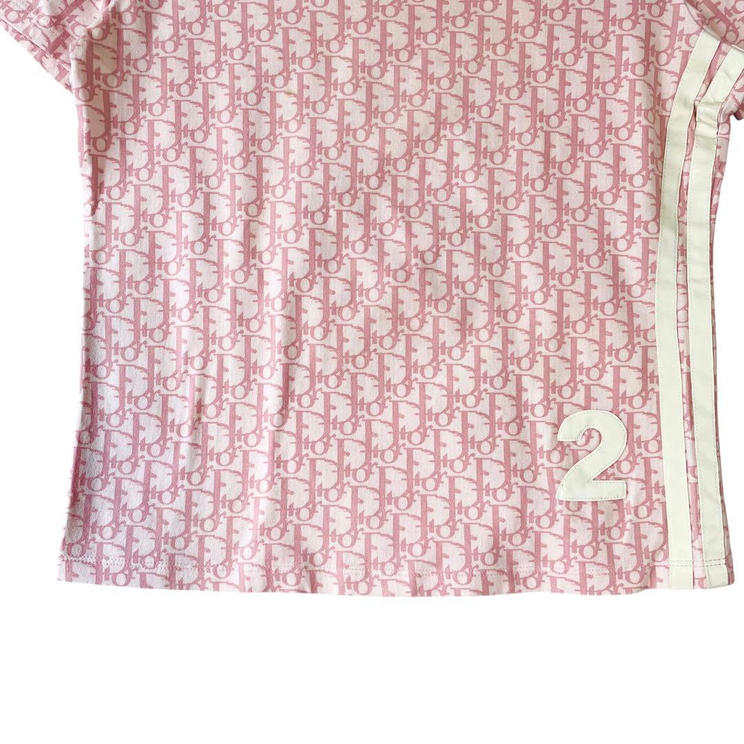 希少✨クリスチャンディオール トロッター ガリアーノ期 総柄 Tシャツ ピンク