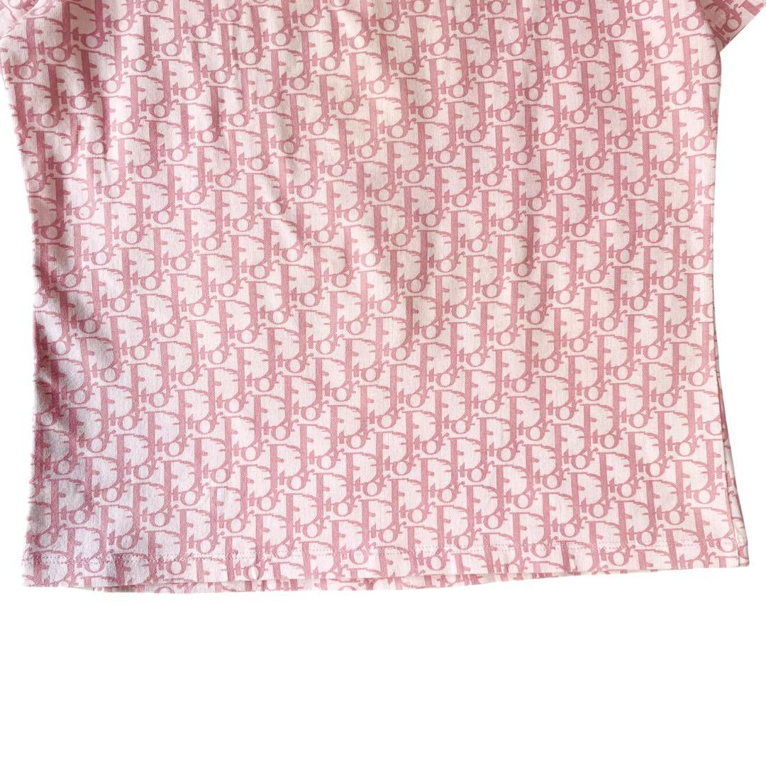 希少✨クリスチャンディオール トロッター ガリアーノ期 総柄 Tシャツ ピンク