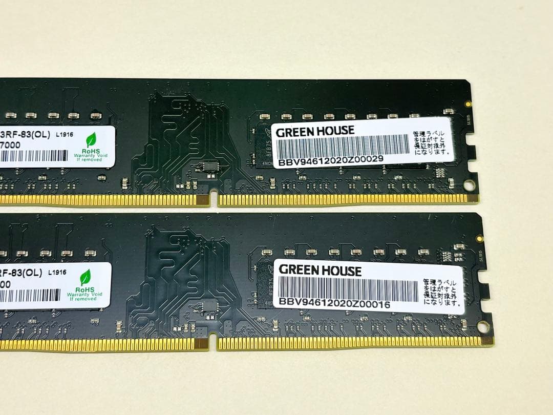 DDR4 2133 8GBx2枚(計16GB) PC4-17000 UDIMM