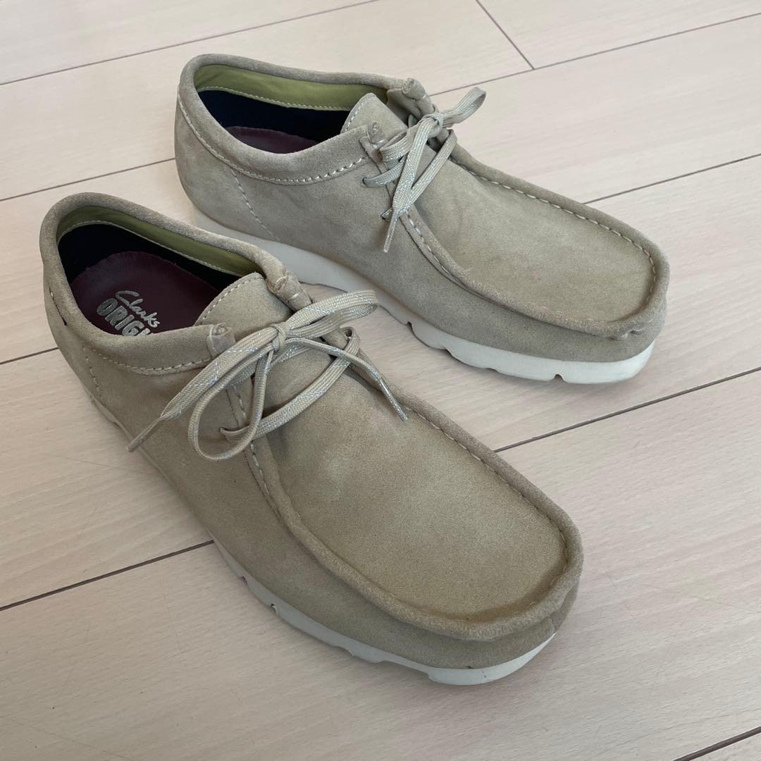 みゆ【美品】Clarksワラビー ゴアテックス UK8 メープルスエード