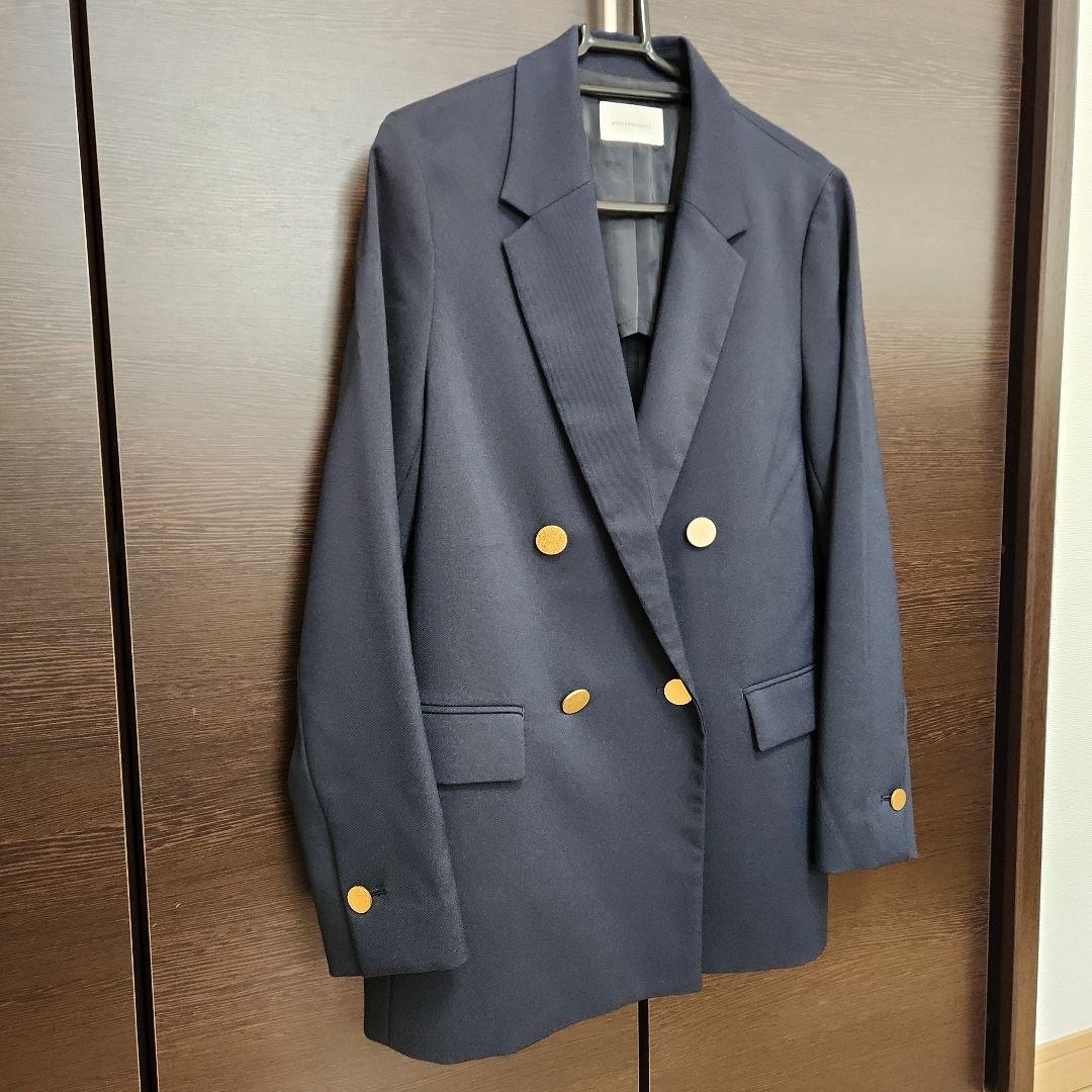 本日限定！【美品】グリーンレーベル ツイードライク ボックス ダブル ジャケット