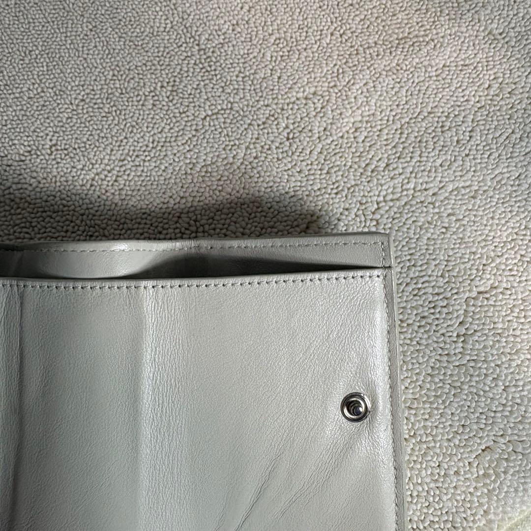 SAINT LAURENT PARIS サンローラン 三つ折り財布　クロコ型押し