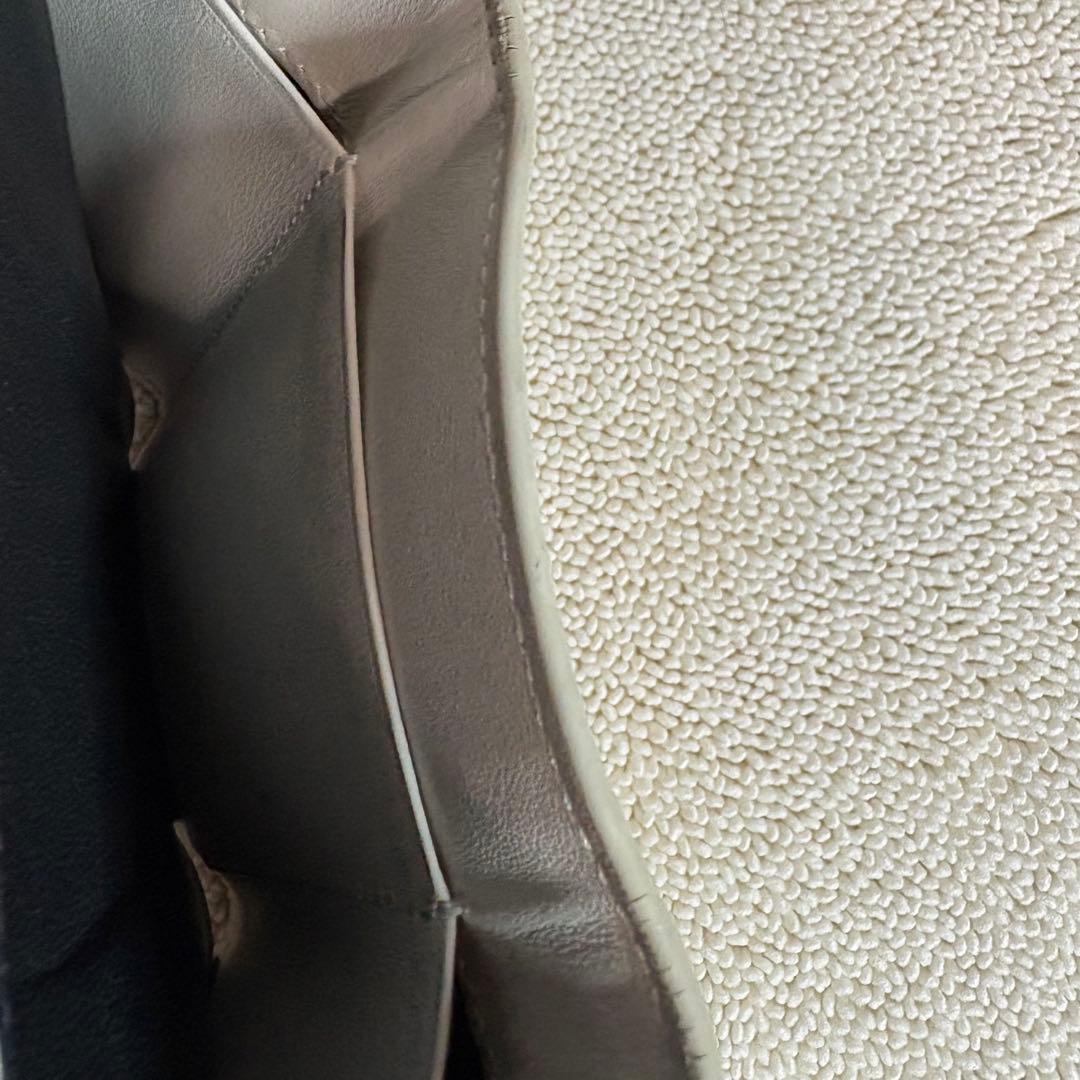 SAINT LAURENT PARIS サンローラン 三つ折り財布　クロコ型押し