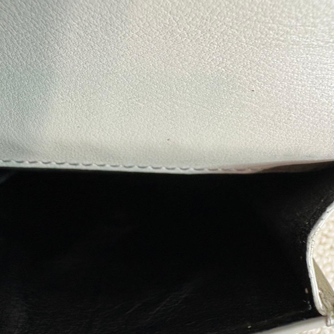 SAINT LAURENT PARIS サンローラン 三つ折り財布　クロコ型押し