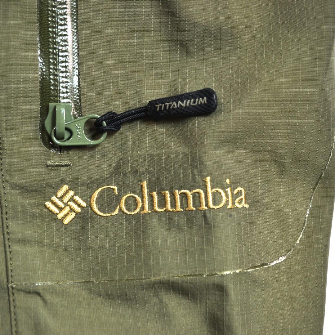 【美品】Columbiaコロンビア メンズ オムニテック防水スノーパンツLカーキ