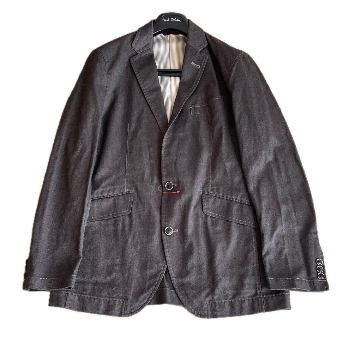 ✨美品✨JOSEPH ABBOUD デニム調 テーラードジャケット L グレー