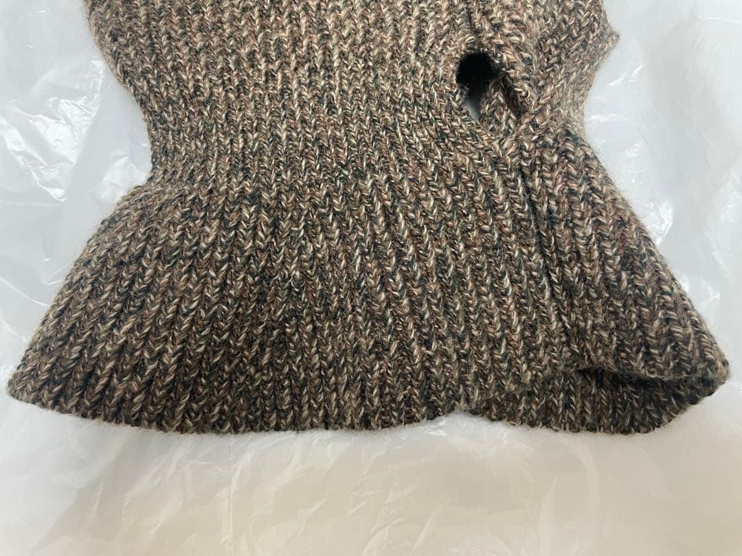 24aw NULLUS ドレープ バラクラバ メリノ ウール