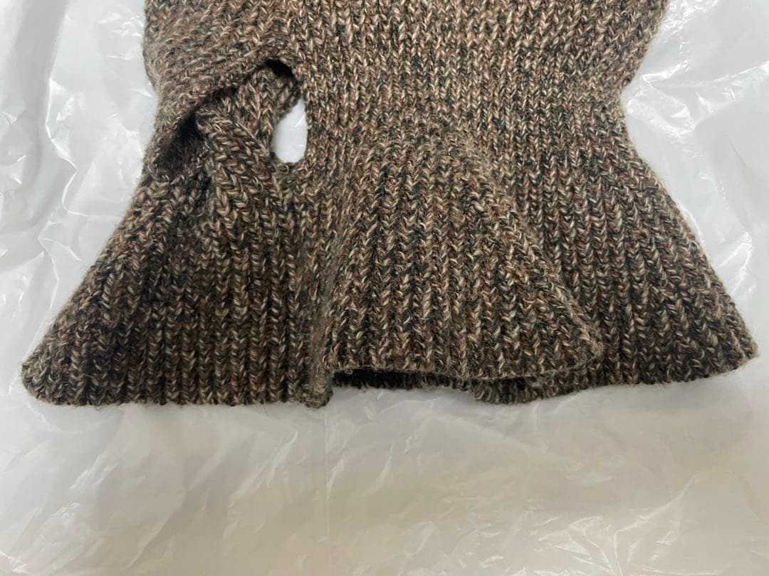 24aw NULLUS ドレープ バラクラバ メリノ ウール