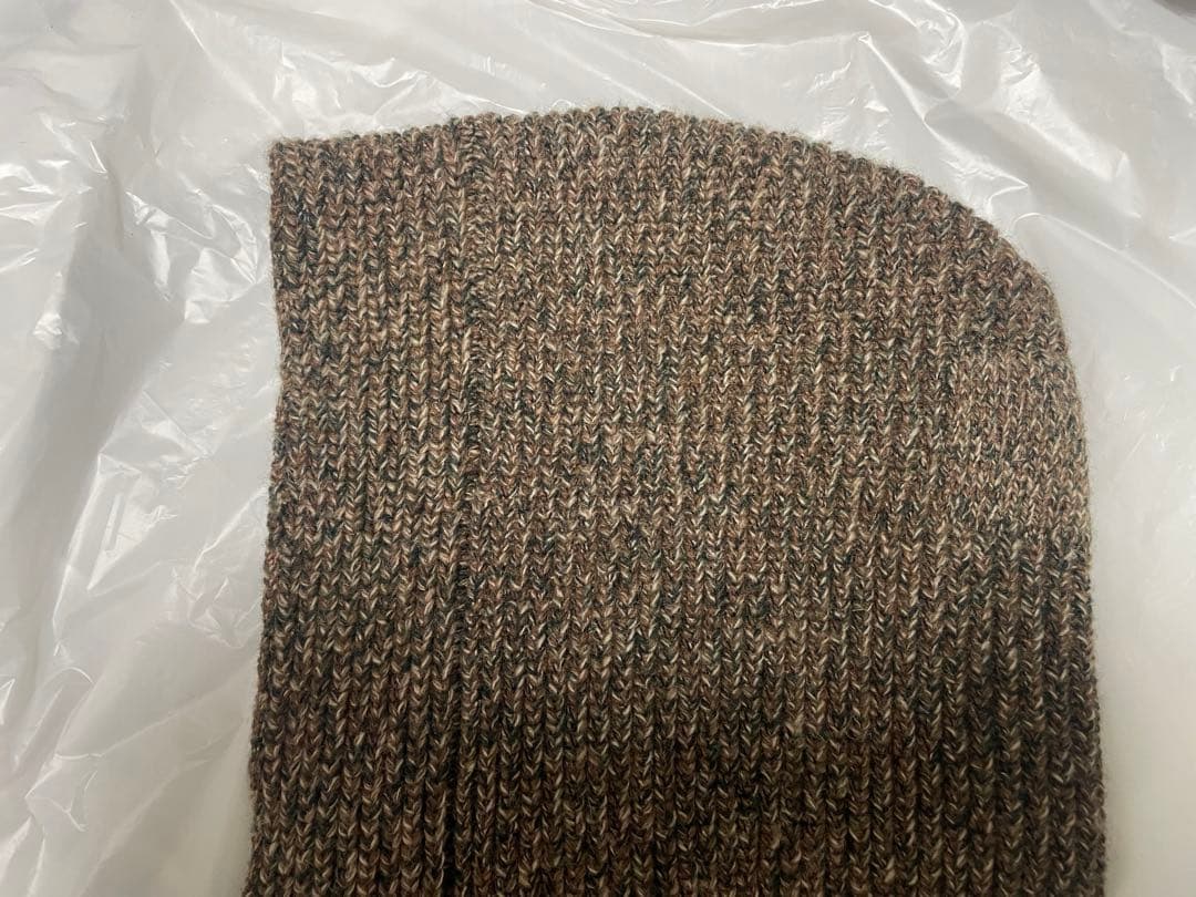 24aw NULLUS ドレープ バラクラバ メリノ ウール