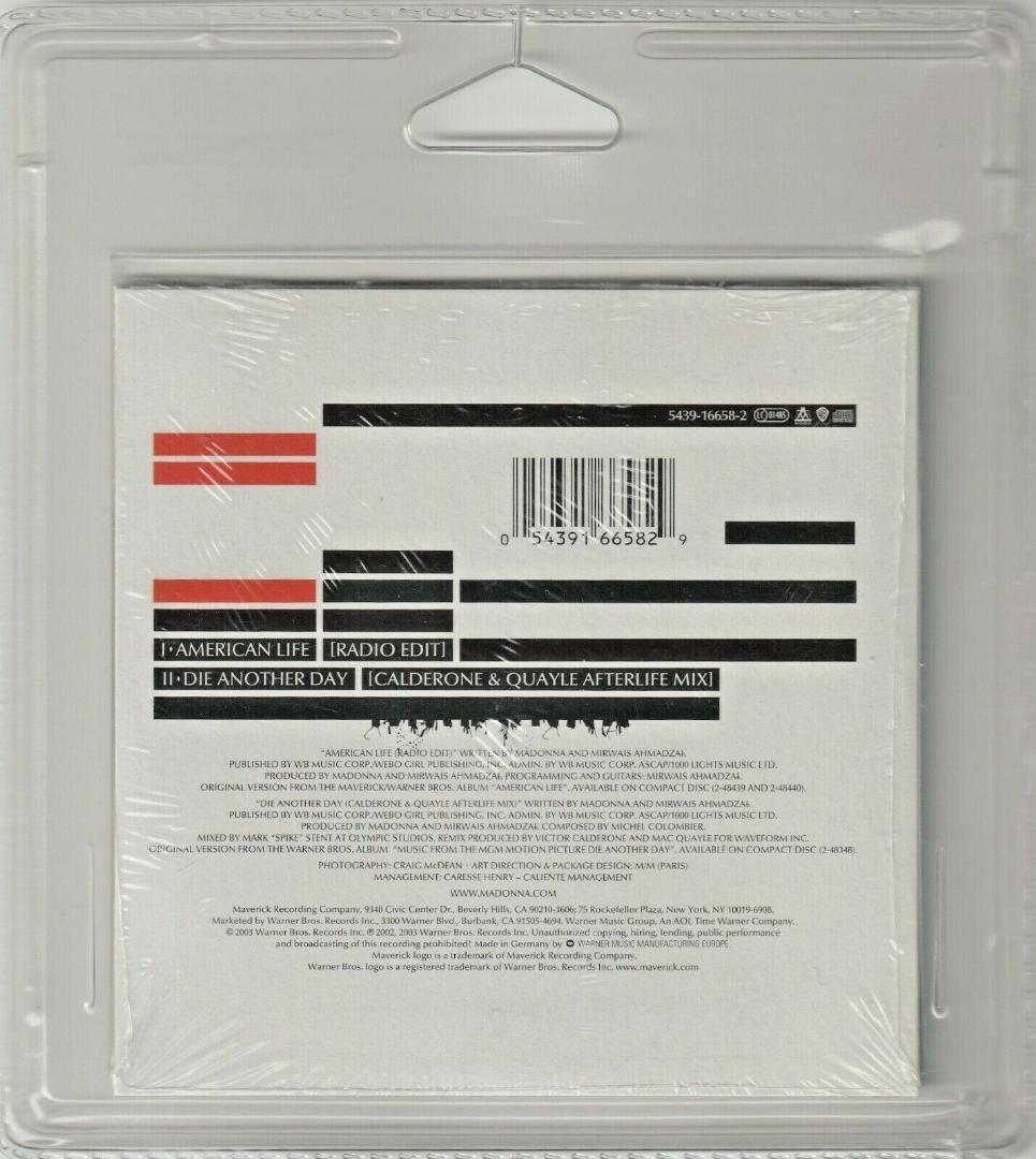 新品　紙ジャケ　マドンナ　American Life 　フランス盤 CDシングル