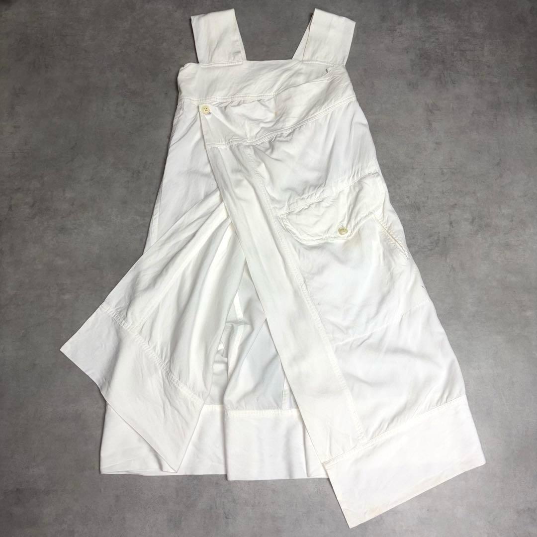 80s Y's for men WORKSHOP ヨウジヤマモト　スカート　白