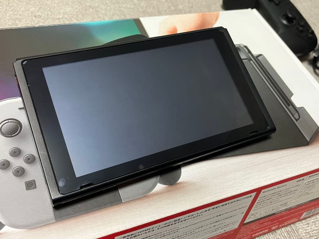 あ*様 【箱有】Nintendo Switch 旧型 本体 グレー プロコン付