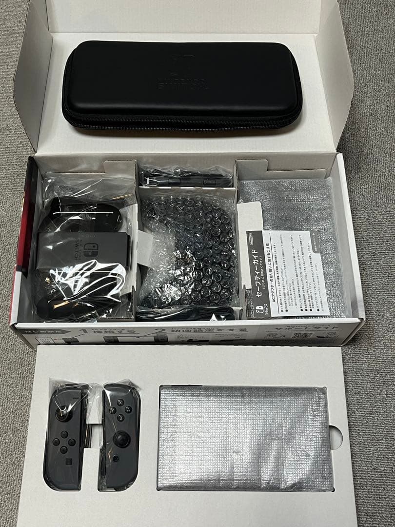 あ*様 【箱有】Nintendo Switch 旧型 本体 グレー プロコン付