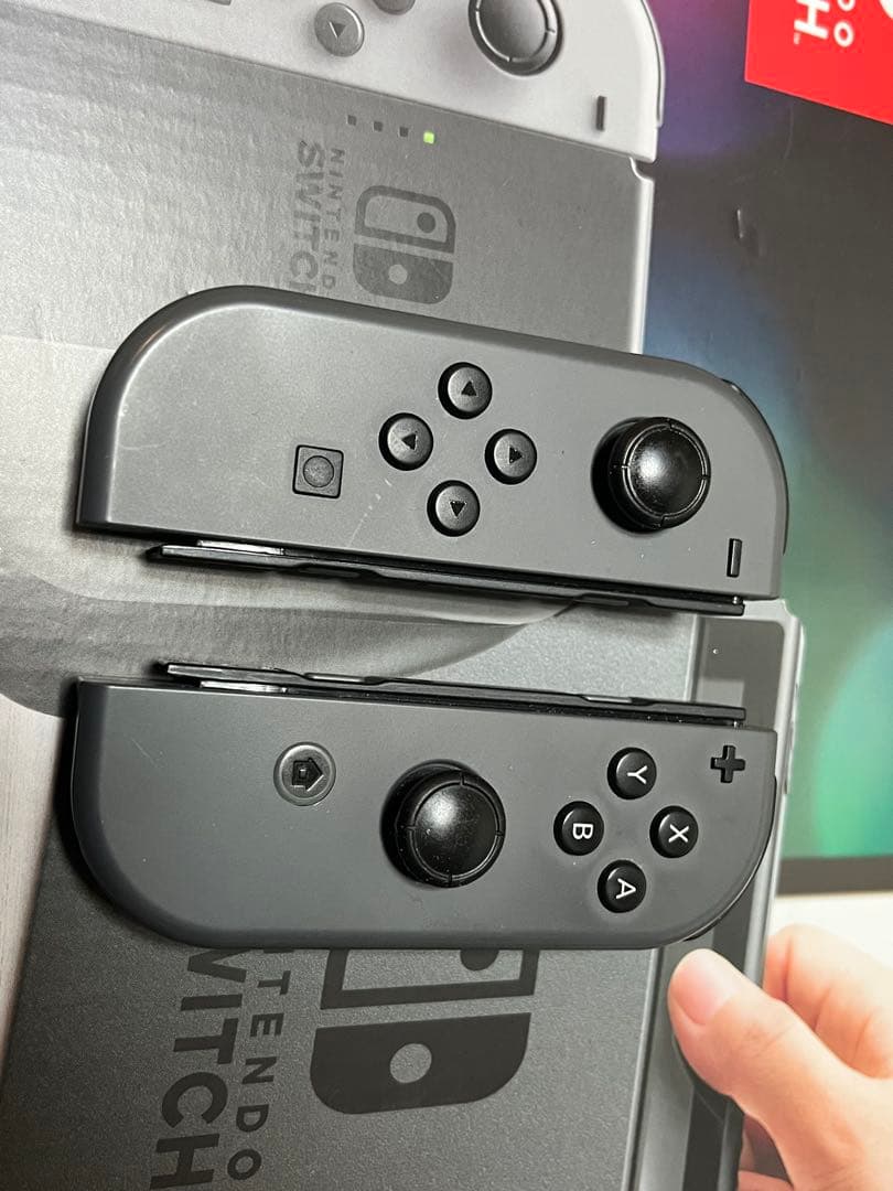 あ*様 【箱有】Nintendo Switch 旧型 本体 グレー プロコン付