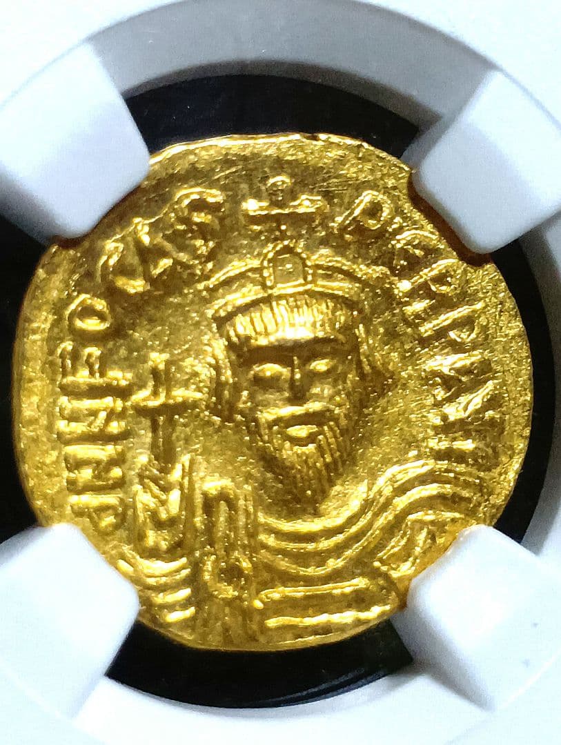 NGC ビザンチン帝国 ソリダス AD 602-610年　古代　　美術品