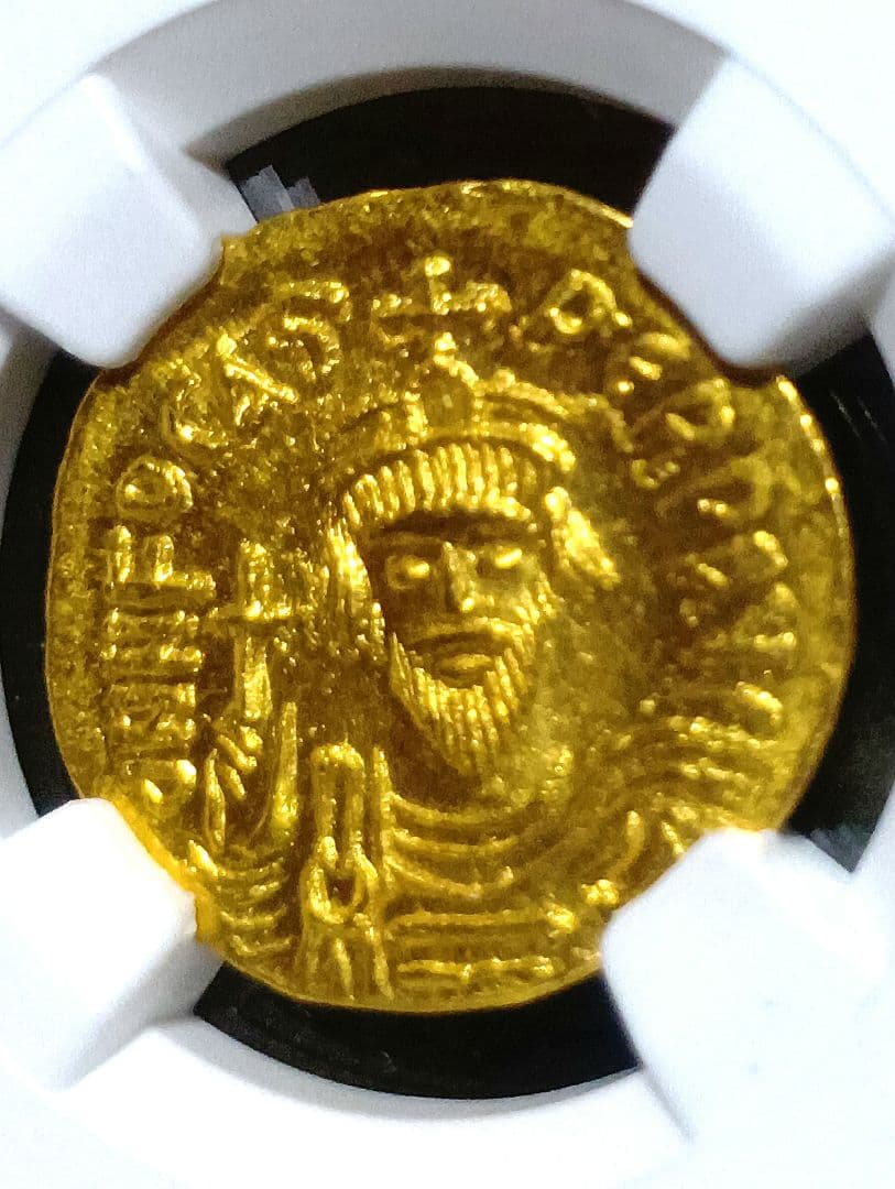 NGC ビザンチン帝国 ソリダス AD 602-610年　古代　　美術品