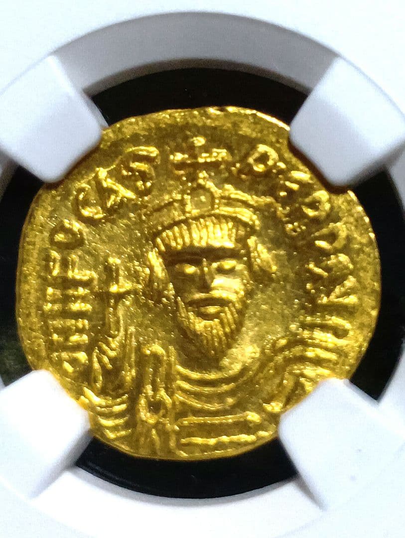 NGC ビザンチン帝国 ソリダス AD 602-610年　古代　　美術品