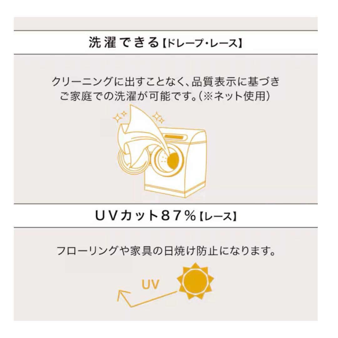 遮光1級・遮熱・遮音カーテン＆遮熱・遮像レース4枚（IV 100X190cm）