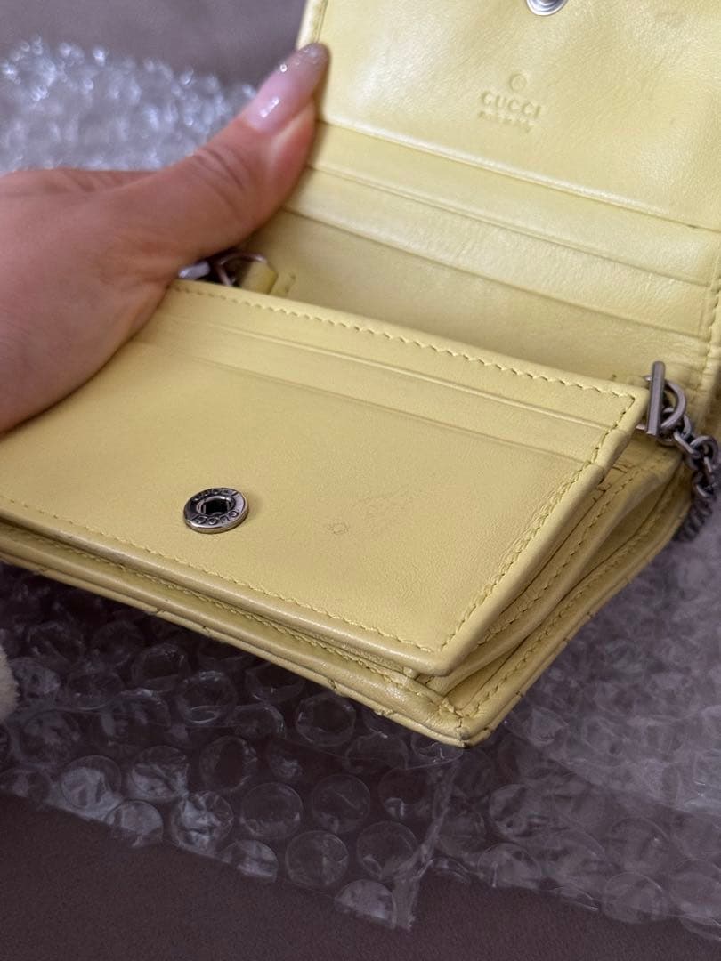 GUCCI グッチ　チェーンウォレット　財布　GG