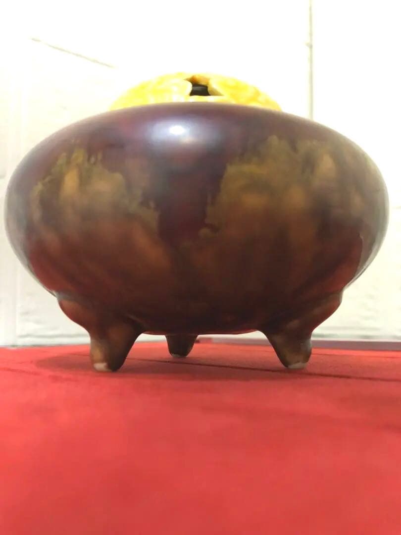 【伝統工芸士　井関巽山】香炉　九谷焼　茶道