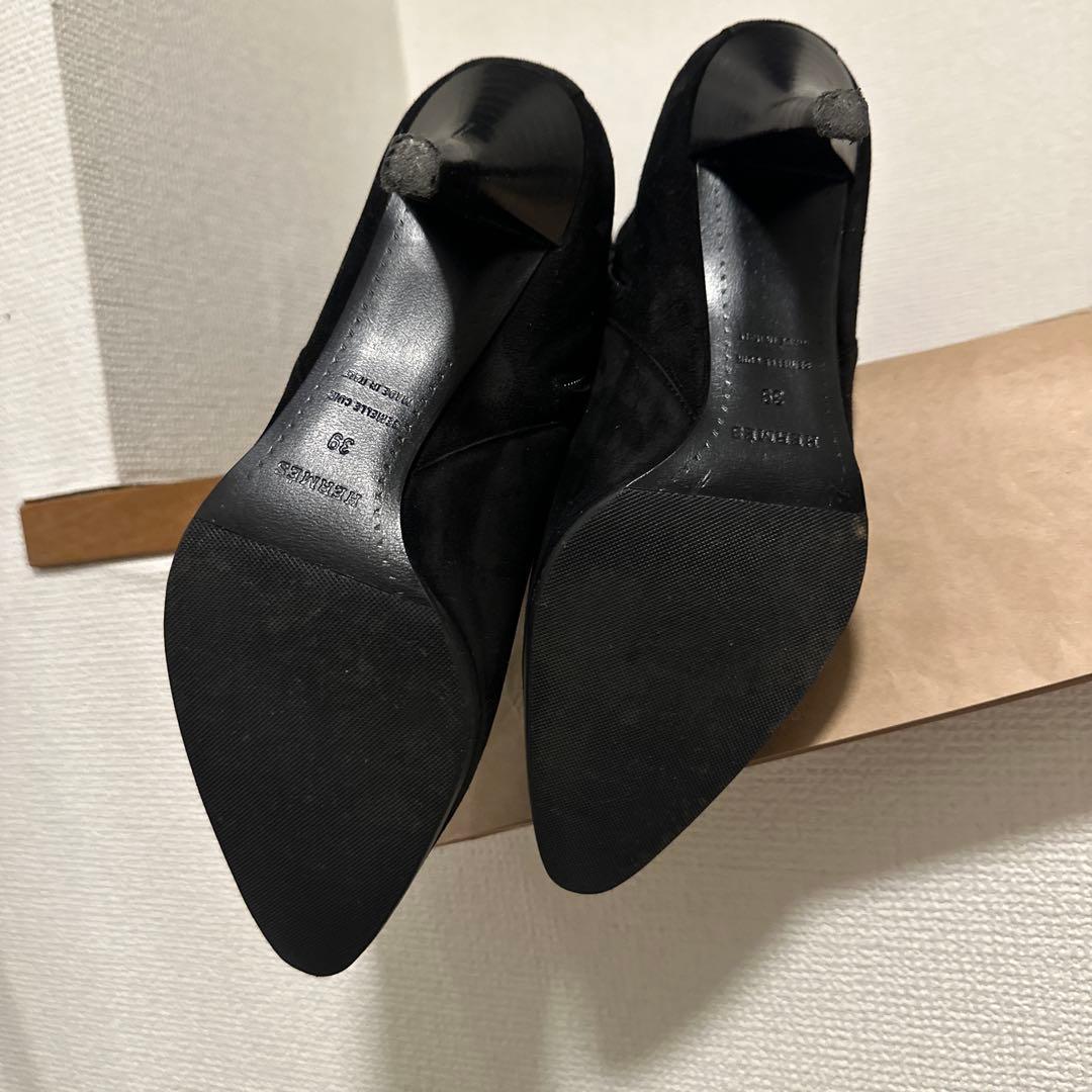 HERMÈS エルメス サイドジップ スエード ロングブーツ ケリーモチーフ