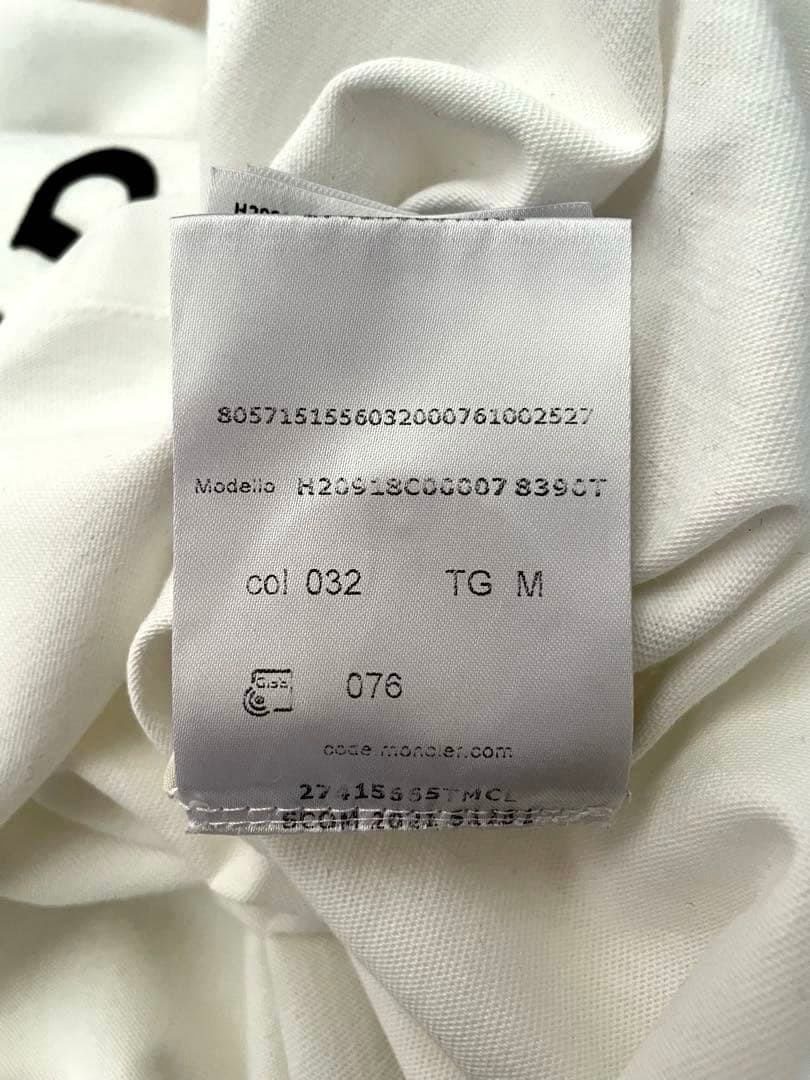 Ⓜ︎モンクレール　フェルトロゴTシャツ Ｍ
