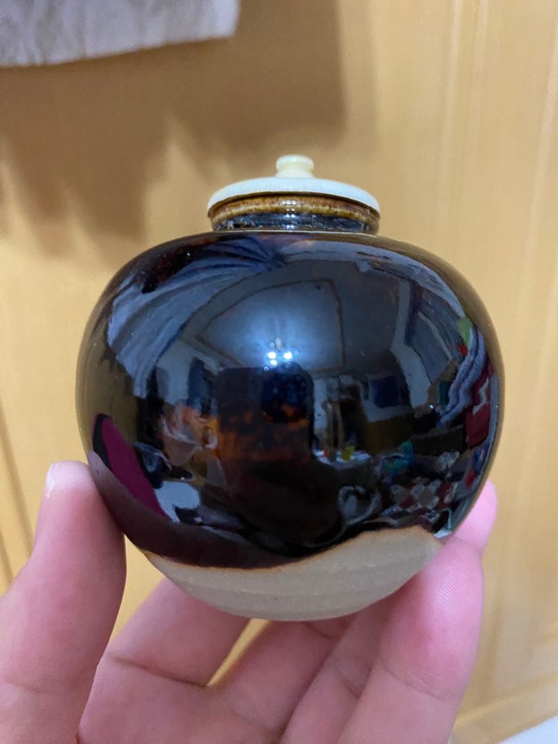 桶谷定一 作　茶入 茶道具