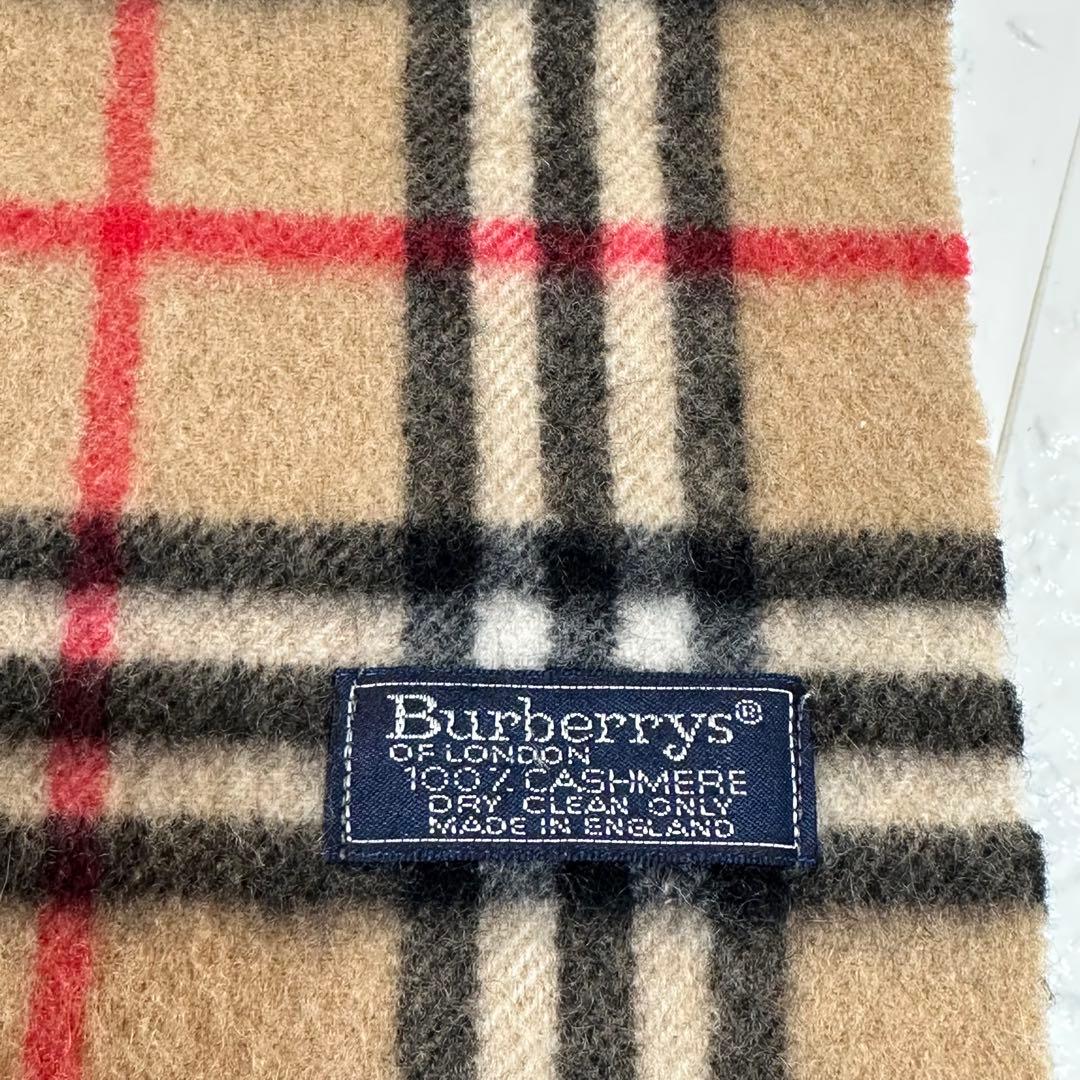 Burberry's 100%カシミヤ ノバチェックマフラーEngland製