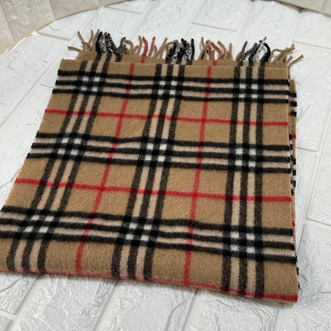 Burberry's 100%カシミヤ ノバチェックマフラーEngland製