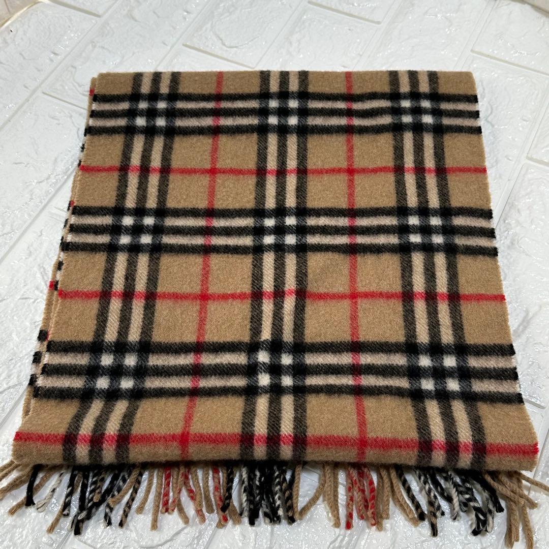 Burberry's 100%カシミヤ ノバチェックマフラーEngland製