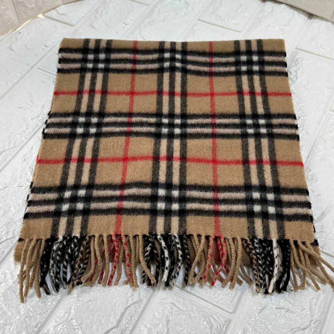 Burberry's 100%カシミヤ ノバチェックマフラーEngland製