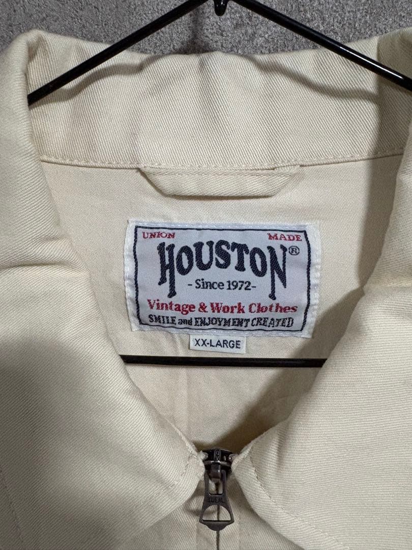 ヒ*ム様 HOUSTON ジャンパー XXL アイボリー刺繍