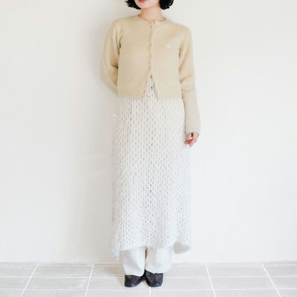 eaphi RIBBON YARN MESH CAMISOLE 新品