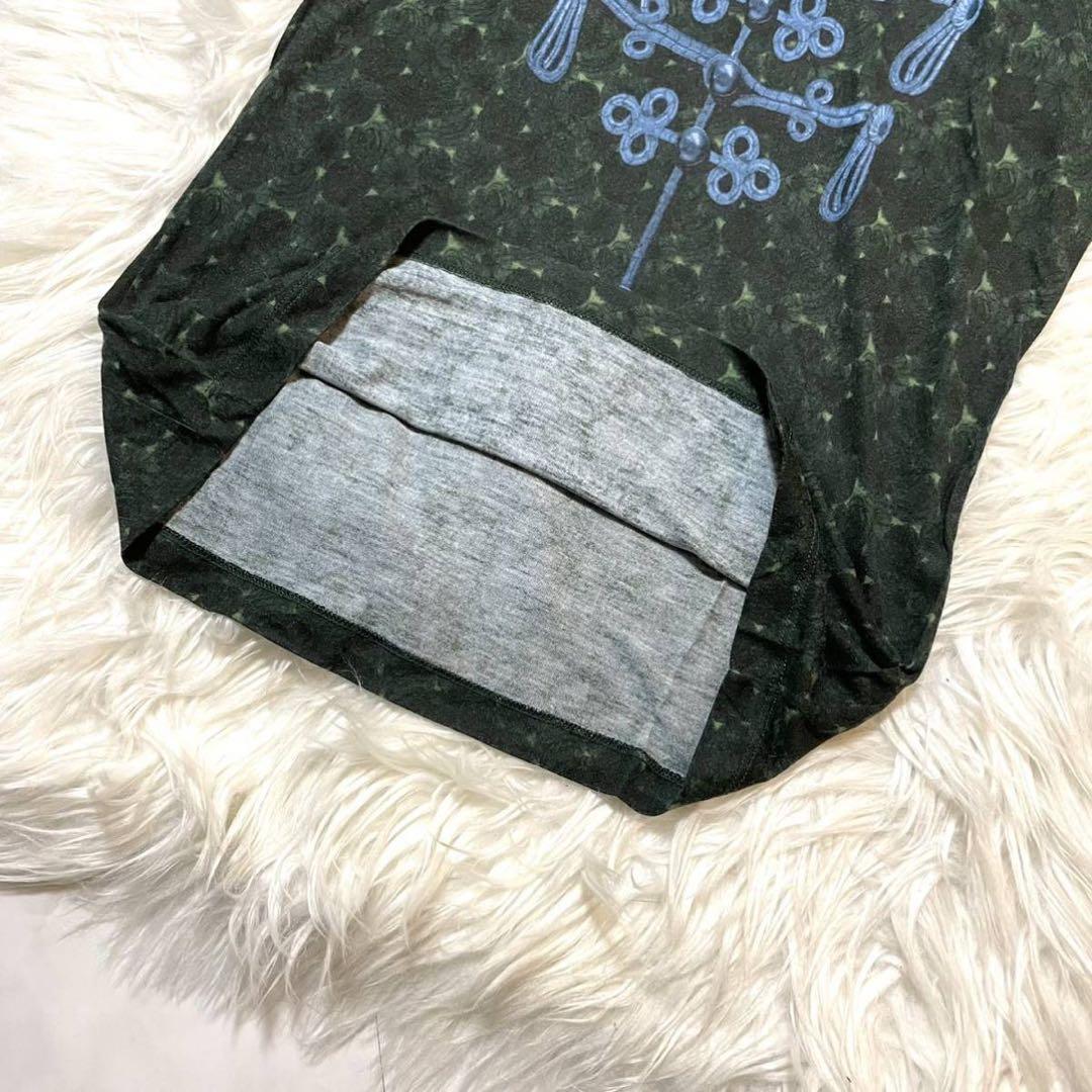 本物 美品 ルイヴィトン スタッズ付き ナポレオンアート Tシャツ チュニック