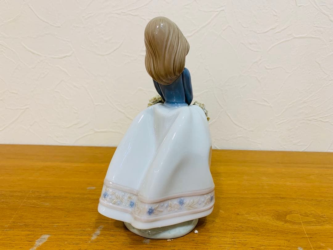 k0717-37★LLADRO 【五月の花】リヤドロ フィギュリン 少女