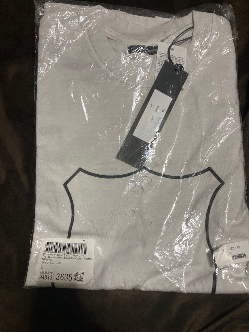 Number (N)ine エンブレム Tシャツ ライトグレー ナンバーナイン